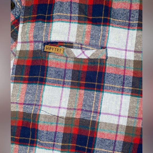 HIPPY TREE NOMAD DIVISION Flannel PLAID SHORT SLEEVE SHIRT MENS 2XLSURF&STONE - Picture 3 of 10